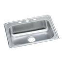 Elkay Brushed Satin 25 x 21-1/4 in. Stainless Steel Single Bowl Drop-in Kitchen Sink in Brushed Satin 
