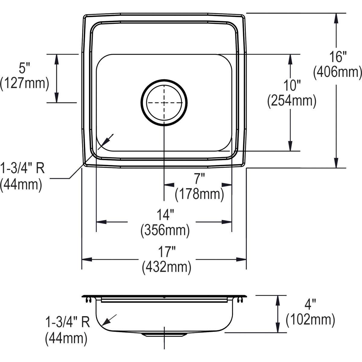 Elkay Buffed Satin Scullery Sink 