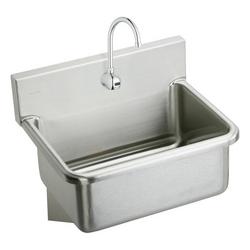 22 x 16 x 10-1/2 in. Wall Mount Healthcare Sink in Buffed Satin