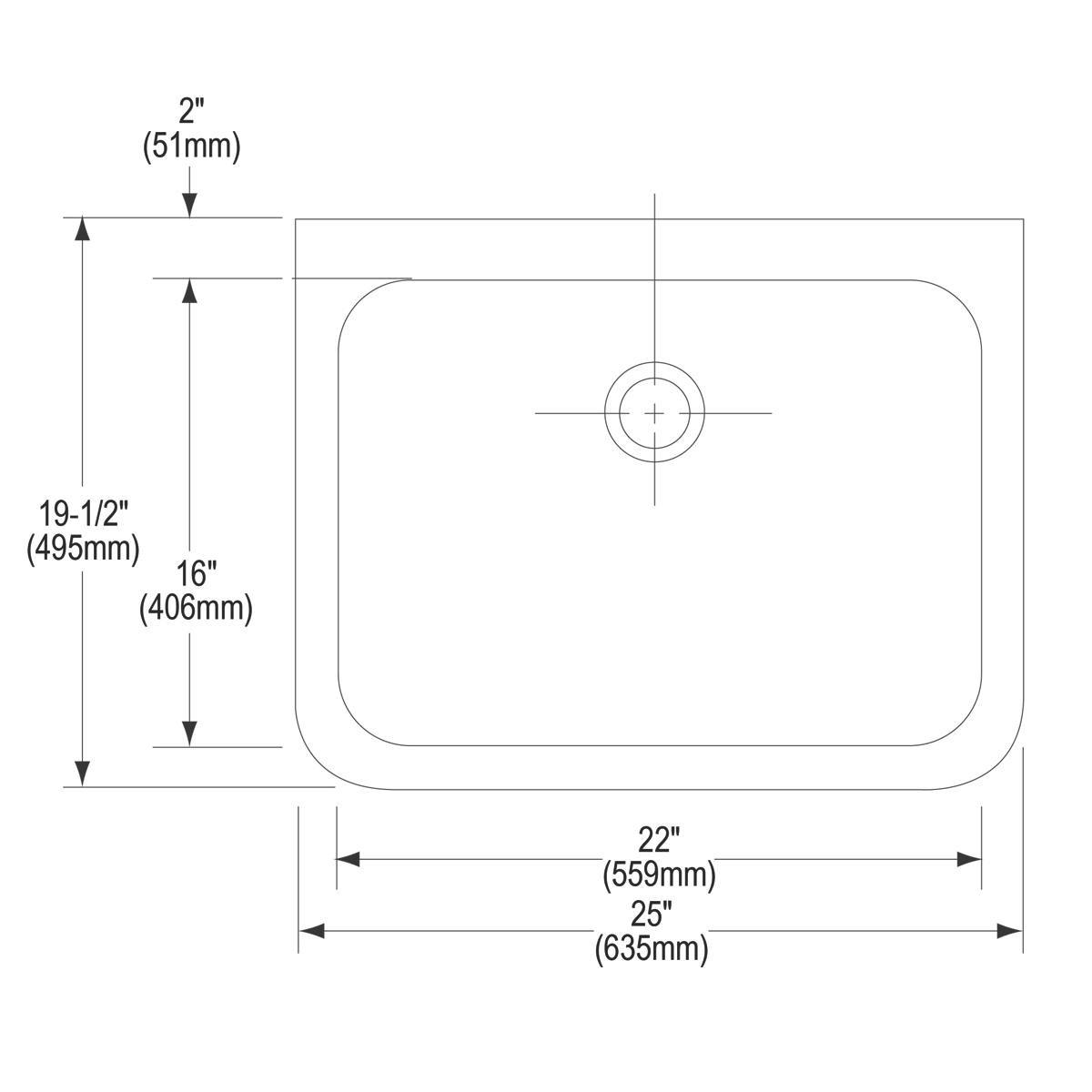 Elkay Buffed Satin Wall Mount Scrub Service Sink 