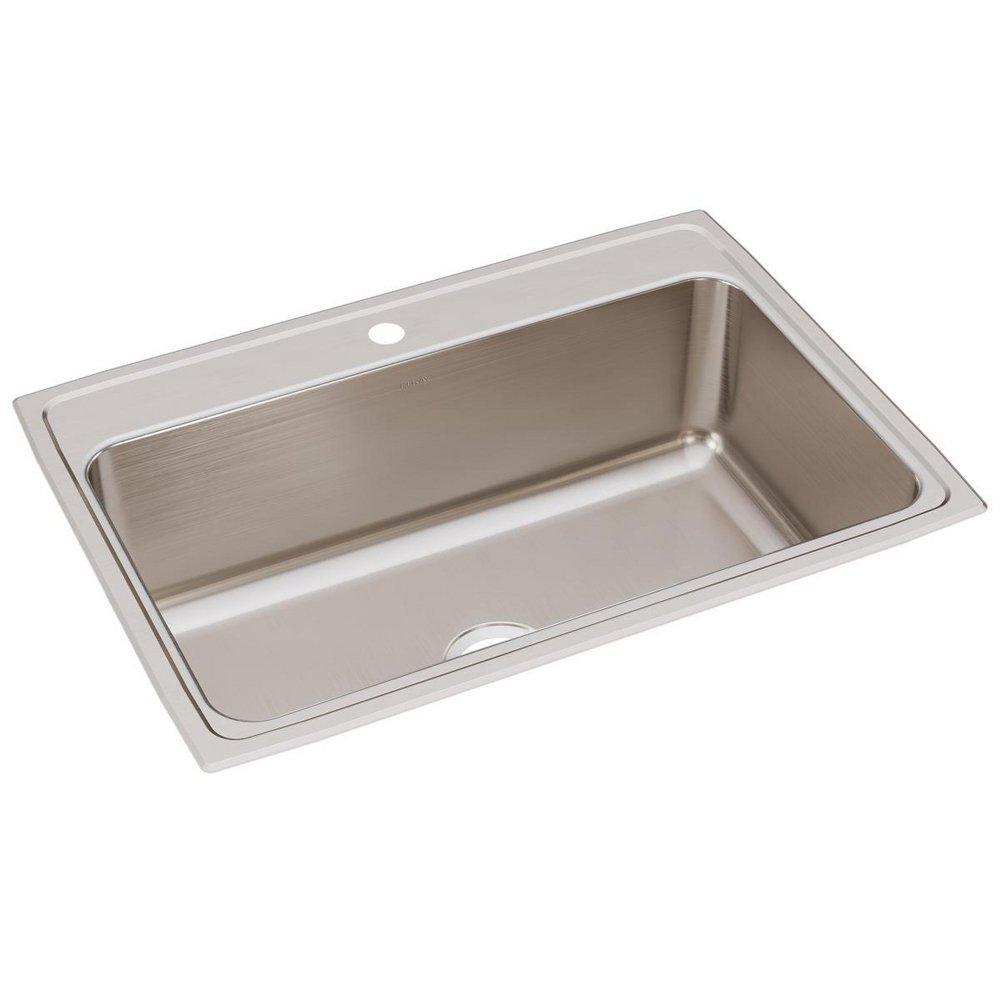 Elkay Lustrous Satin 31 x 22 in. Stainless Steel Single Bowl Drop-in Kitchen Sink in Lustrous Satin 