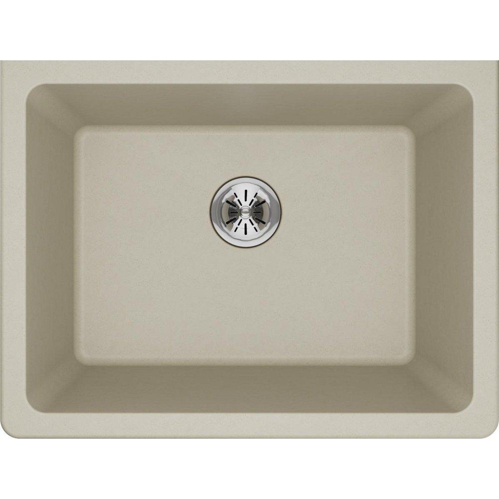 Elkay Lustrous Highlighted Satin 1-Basin Topmount Traditional Classroom Sink 