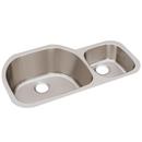 36-1/4 x 21-1/8 in. No Hole Stainless Steel Double Bowl Undermount Kitchen Sink in Lustrous Satin