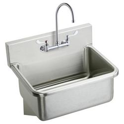 25 x 19-1/2 x 24-3/8 in. Wall Mount Healthcare Sink in Buffed Satin