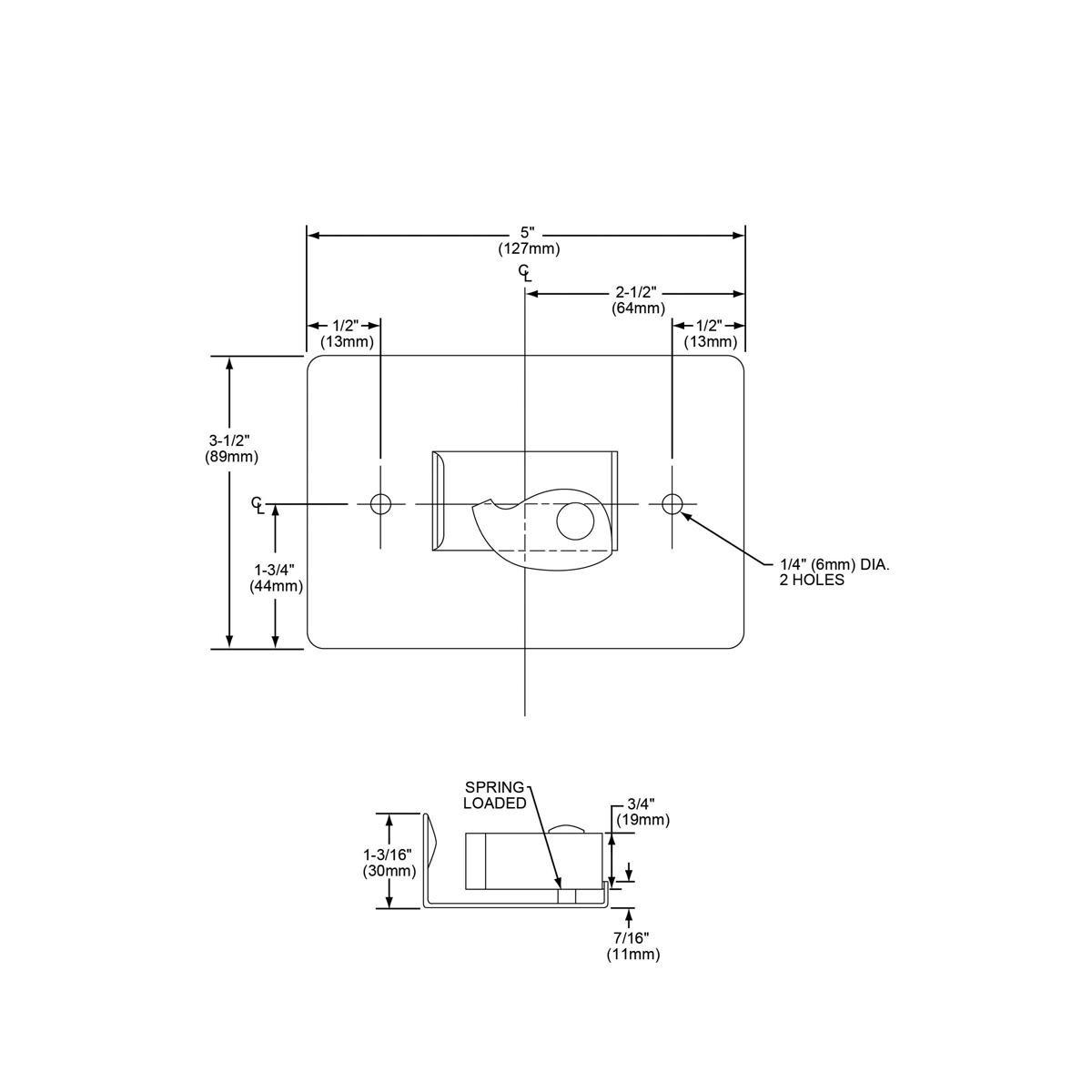 Elkay Stainless Steel Stainless Steel Hose Hanger Assembly for EFS Models Floor Sinks 