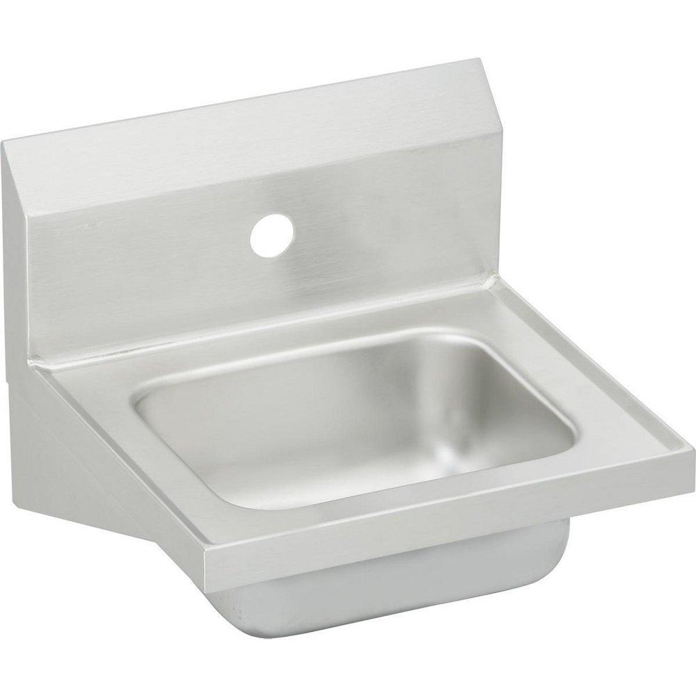 Elkay Buffed Satin 17 x 16 in. Stainless Steel Hand Wash Sink Only 