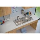 Elkay Lustrous Highlighted Satin 2-Basin Topmount Utility Sink with Center Drain 