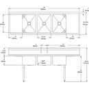 Elkay Buffed Satin 75X28 4H 3B SS SCUL SINK *WELDBI 