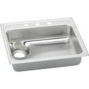8-1/8 in. 18 ga 4-Hole 1-Bowl Top Mount Kitchen Sink in Stainless Steel