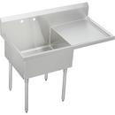 2-Hole Floor Mount Scullery Sink with Right Side Drainboard