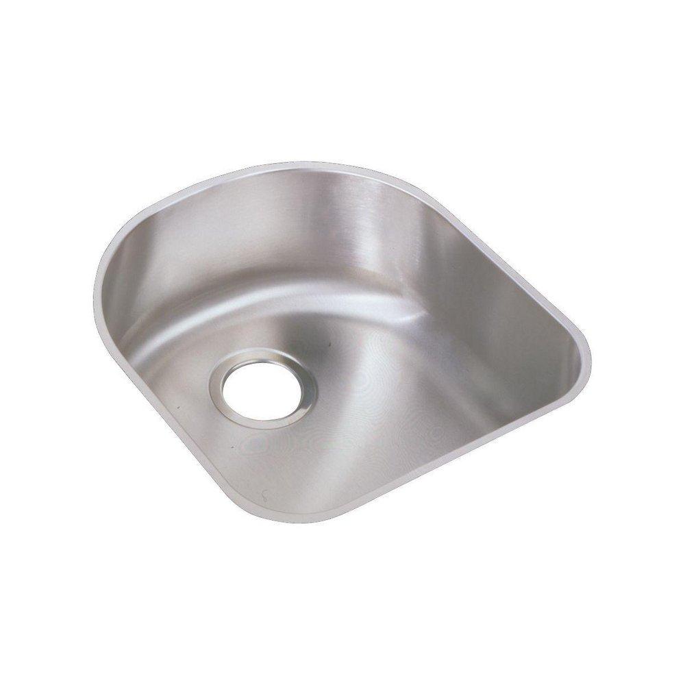 Elkay Lustrous Highlighted Satin 18-1/2 x 20 in. Undermount Stainless Steel Bar Sink 