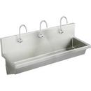 57 x 16-1/2 x 8 in. 1-Hole Stainless Steel Service Sink in Buffed Satin