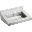 22 in. Wall Mount Rectangular Stainless Steel Bathroom Sink in Buffed Satin