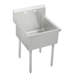 2-Hole 1-Bowl Floor Mount Food Service Scullery Sink