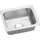 1-Bowl Topmount Kitchen Sink with Center Drain in Bright Satin
