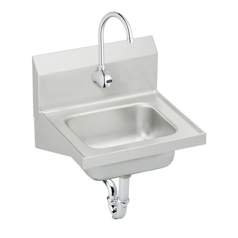 Elkay Buffed Satin Sink & Sensor Faucet Package 
