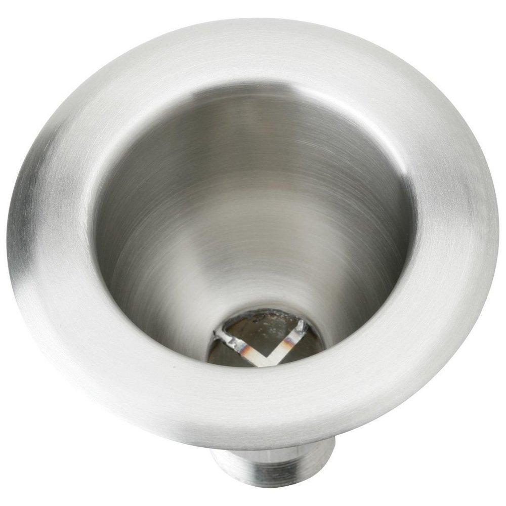 Elkay Buffed Satin 16 ga 1-Bowl Top Mount 316L Stainless Steel Service Sink 