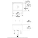 Elkay Buffed Satin Wall Mount Service Sink Package 