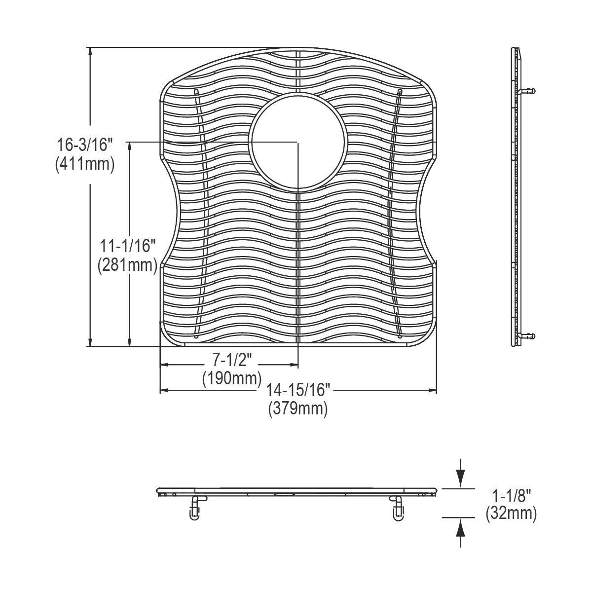 Elkay Buffed Satin 2-Hole Single Bowl Stainless Steel Sink 