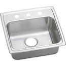 19-1/2 x 19 in. 4 Hole Stainless Steel Single Bowl Drop-in Kitchen Sink in Lustrous Satin