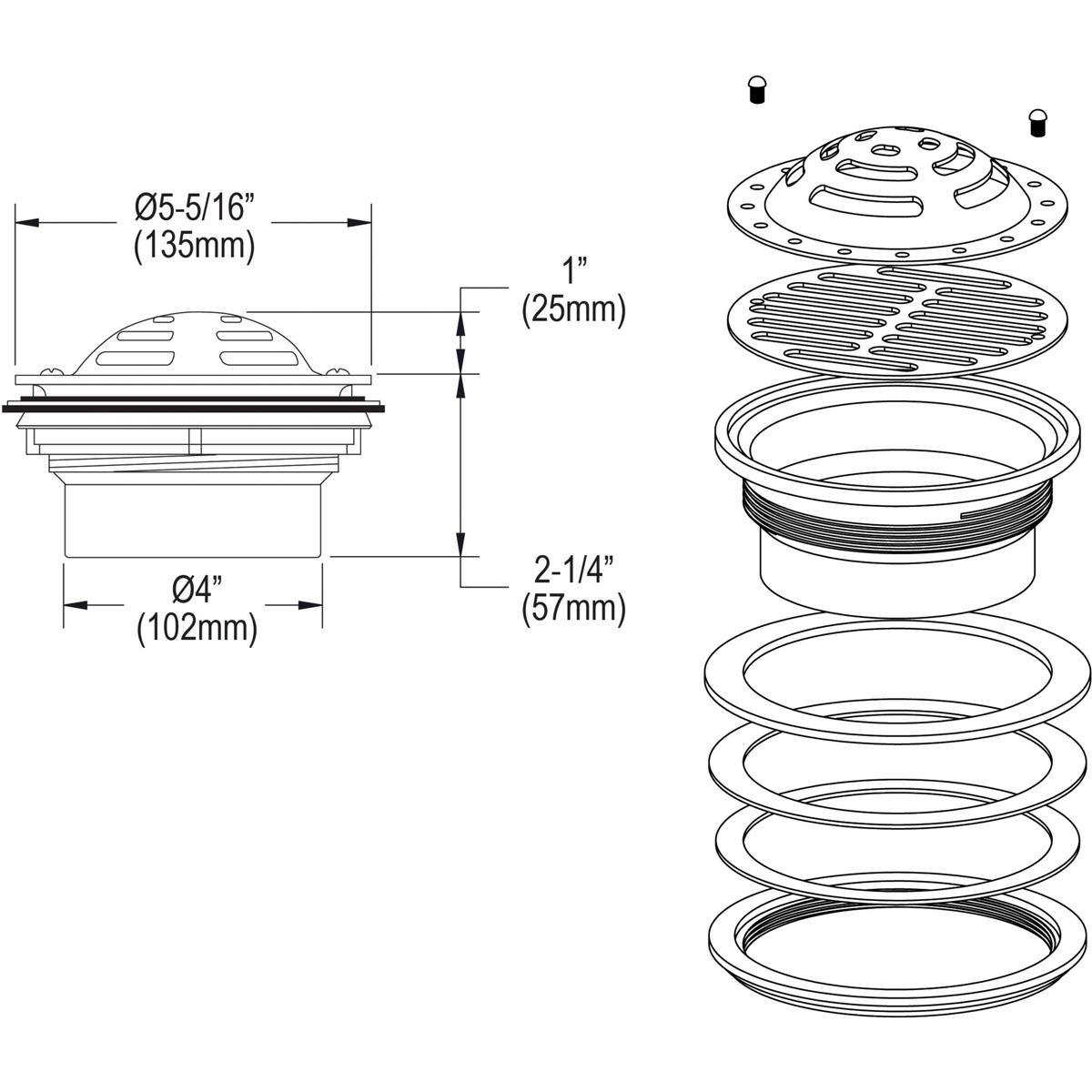 Elkay Chrome Drain Fitting 