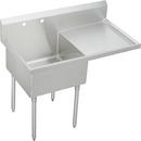 Scullery Sink with Right Drainboard in Satin