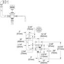 Elkay Polished Stainless Steel 4 in. Drain Fitting Rotary Lever Operated with Overflow 