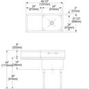 Elkay Lustrous Satin 3-Hole Wall Mount Lavatory Sink 