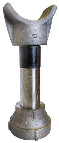 8 in. Galvanized Adjustable Pipe Saddle Support