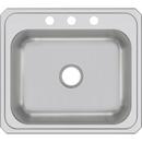 Elkay Brushed Satin 25 x 22 in. Stainless Steel Single Bowl Drop-in Kitchen Sink in Brushed Satin 