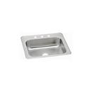 25 x 22 in. 3 Hole Stainless Steel Single Bowl Drop-in Kitchen Sink in Brushed Satin