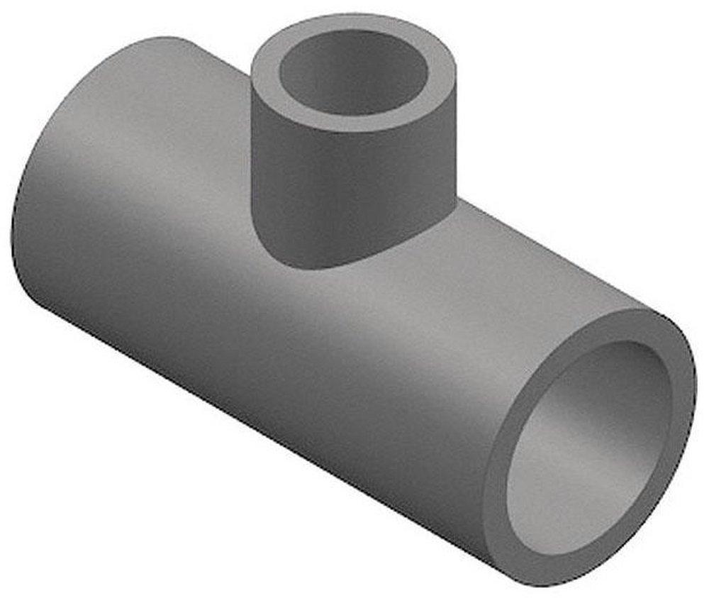Grey Socket Reducing Schedule 80 PVC Tee 
