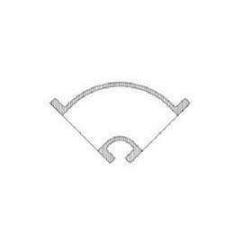 10 in. Flanged x Flared 125# Ductile Iron C110 Full Body 90 Degree Bend