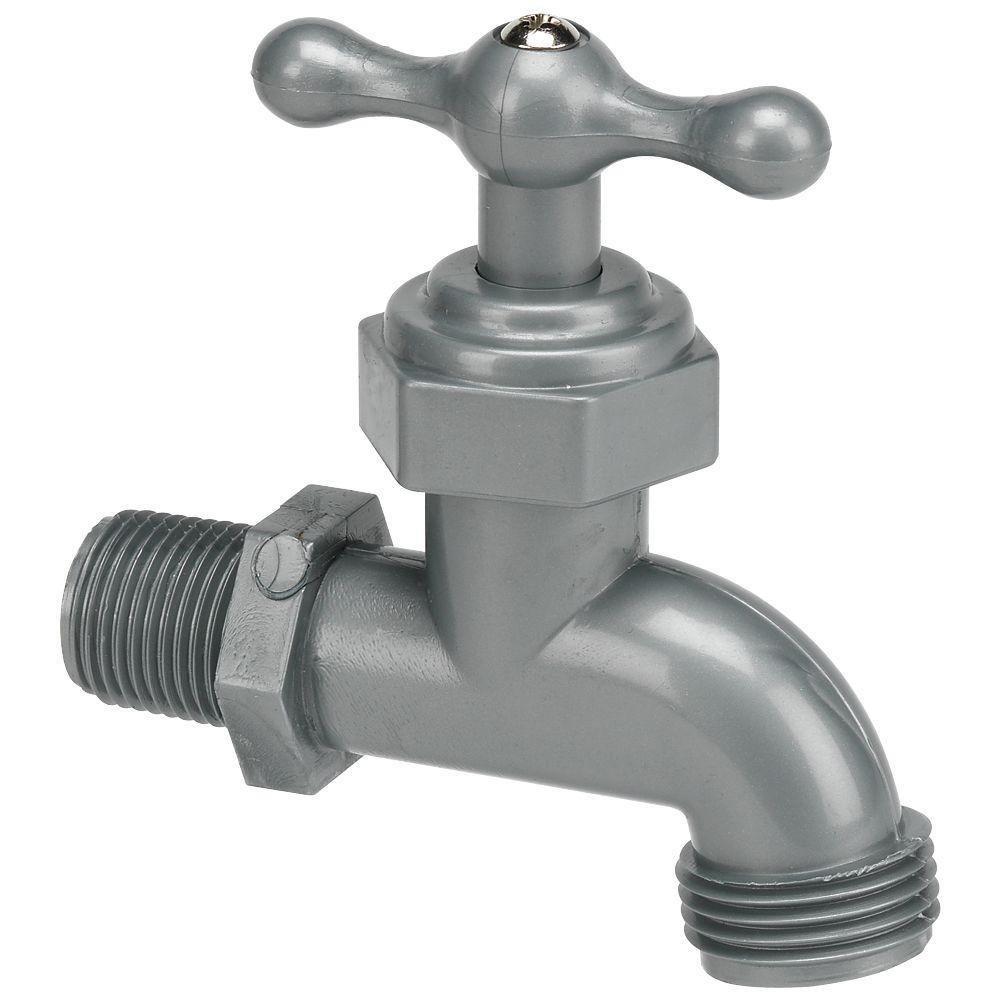 Legend Valve & Fitting Celcon and Plastic MNPT x GHT T-handle Hose Bibb 