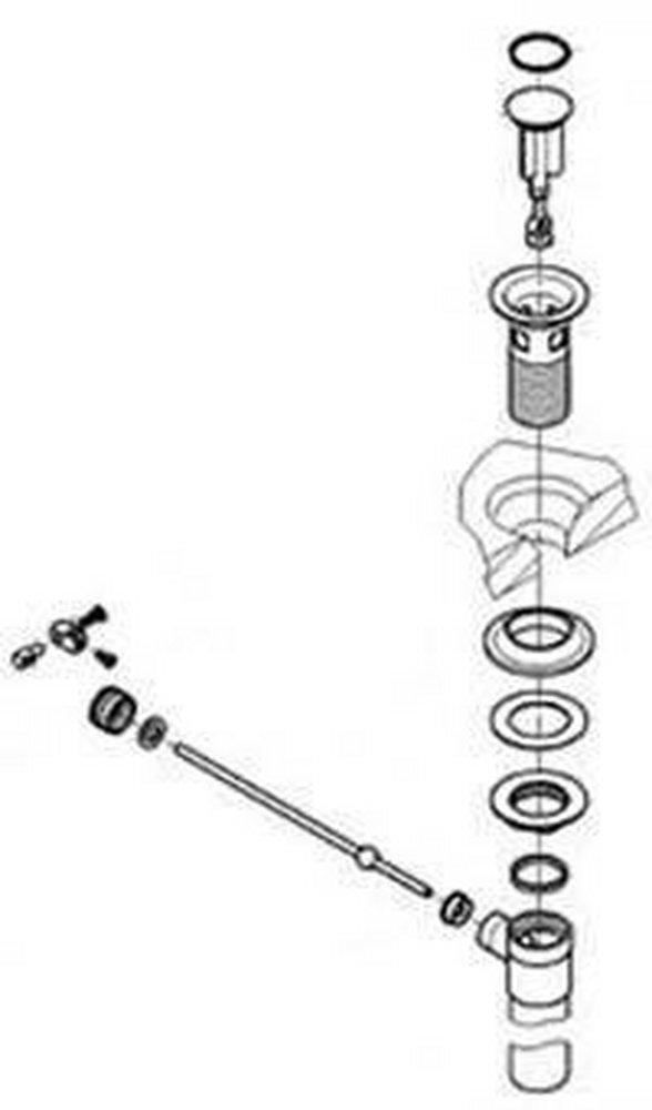 GROHE StarLight&reg; Chrome Pop-Up Drain Assembly 