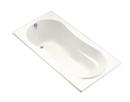 72 x 36 in. 72 gal 3-Wall Alcove Bathtub with Left Hand Drain in White