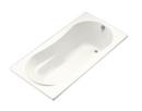 72 x 36 in. 72 gal 3-Wall Alcove Bathtub with Integral Flange Right Hand Drain in White