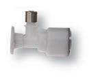 1/2 x 1/4 in. Push x OD Compression Pull Angle Supply Stop Valve in White