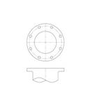 Threaded 125# Galvanized Cast Iron Companion Flange 