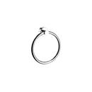 Round Closed Towel Ring in Polished Chrome