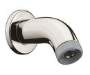 1/2 in. Cast Shower Arm with Flush in Polished Nickel