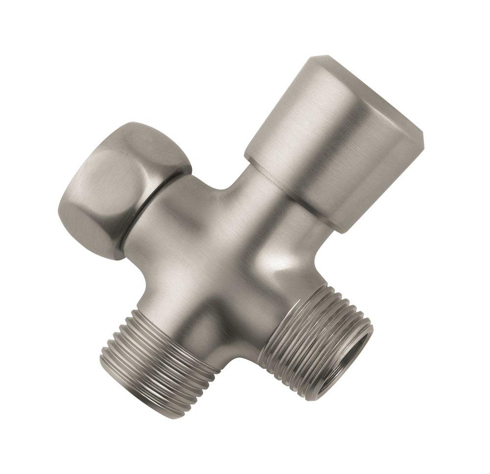 Hansgrohe Brushed Nickel 1/2 x 8-27/100 in. Threaded Brass Diverter 