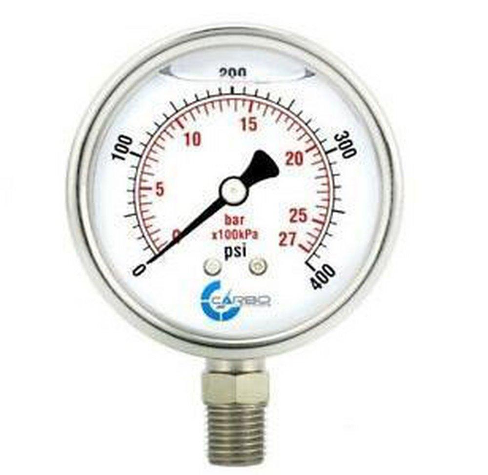 McDaniel Controls 4-1/2 in. Lower Mount Pressure Gauge 