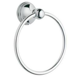 Round Closed Towel Ring in Polished Chrome