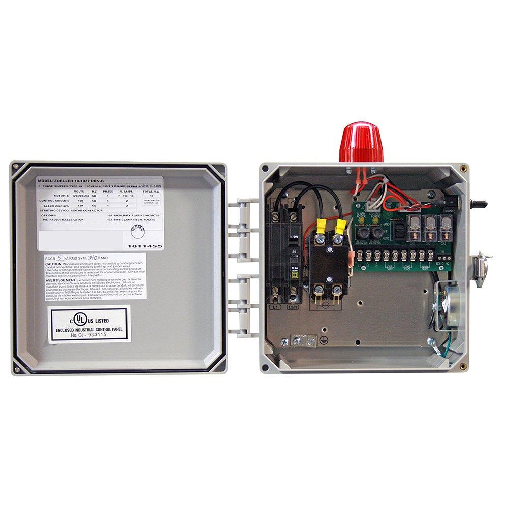 Zoeller Pump Co Single Control Panel With 3 Float 
