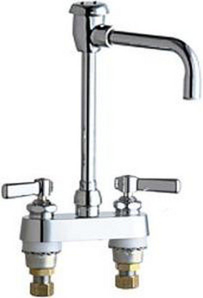 Not For Potable Use 4 Gooseneck Wristblade Handle Service SINK Faucet Less Pop Up 