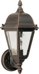 100W 1-Light Medium E-26 Incandescent Outdoor Wall Sconce in Rust Patina