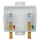 1/4-Turn Center Drain installed Sweat Washing Machine Supply Box with Hammer Arrestor
