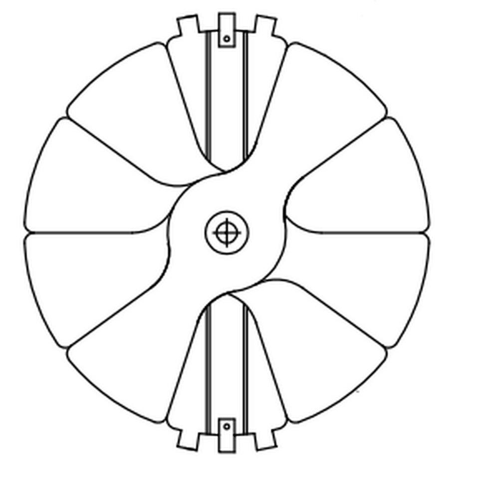 Hart & Cooley Mill Round Radial Blade Damper 