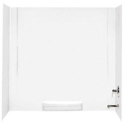 50 x 58 in. Tub & Shower Wall Kit in White